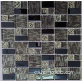 Mezcla negra mosaico de vidrio laminado marrón